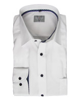 Marvelis Hemd COMFORT FIT UNI POPELINE weiss mit New Kent Kragen in klassischer Schnittform