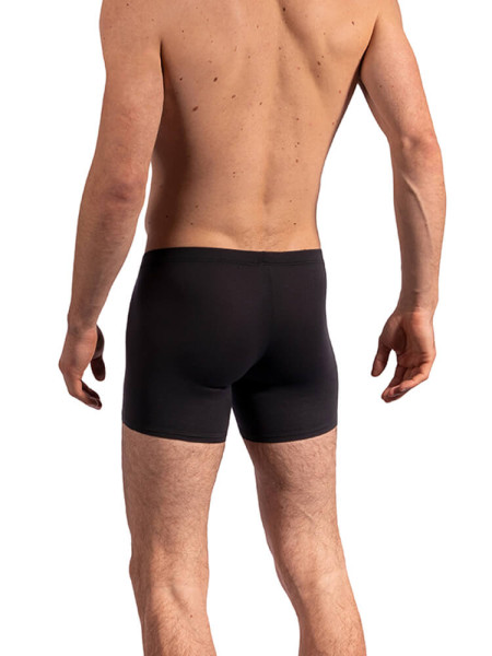 OLAF BENZ Regular Fit Schwarz Microfaser