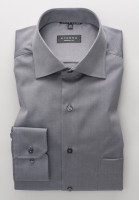 Eterna shirt COMFORT FIT TWILL brown with Classic Kent collar in classic cut