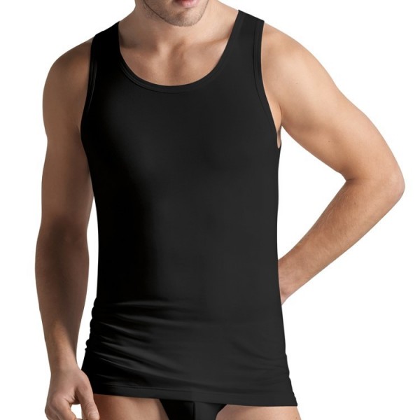 Hanro "COTTON SUPERIOR" schwarzes Tanktop