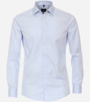 Venti shirt MODERN FIT TWILL light blue with Kent collar in modern cut