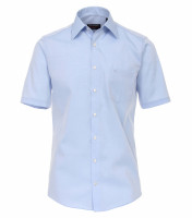 CASAMODA overhemd MODERN FIT UNI POPELINE lichtblauw met Kentkraag in moderne snit