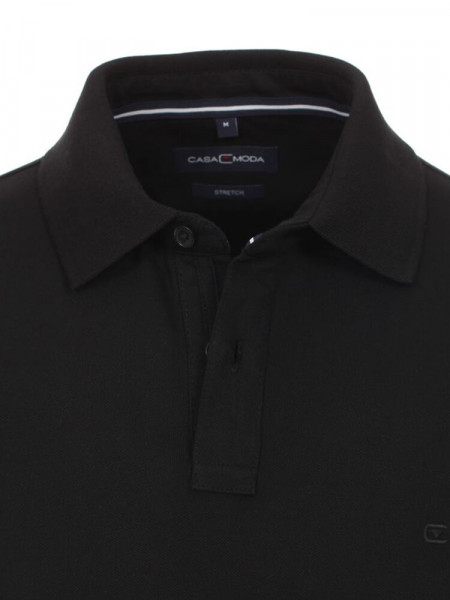 CASAMODA Poloshirt Schwarz Piqué - Ansicht 1