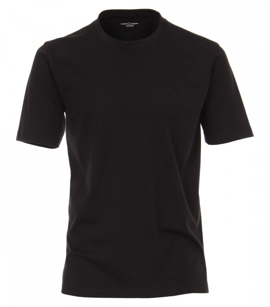 CASAMODA T-Shirt zwart in klassieke snit