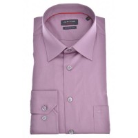 Chemise Jupiter MODERN FIT CHAMBRAY rouge avec col Kent en coupe moderne