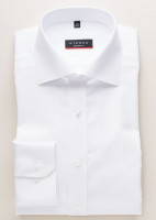 Eterna Hemd MODERN FIT UNI POPELINE weiss mit Classic Kent Kragen in moderner Schnittform