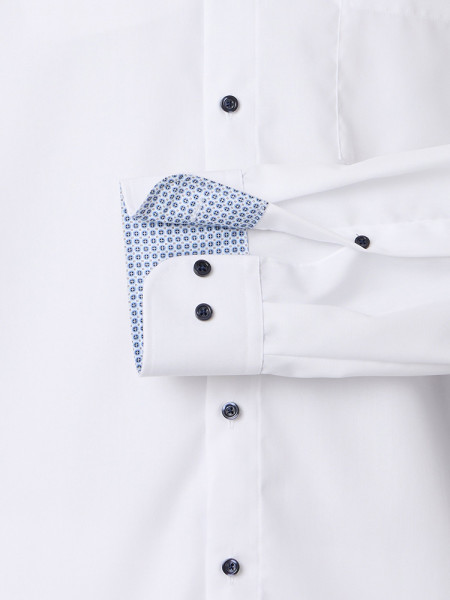 VENTI Comfort Fit Hemd Weiß Kent Popeline - Ansicht 2