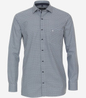 Chemise CasaModa COMFORT FIT PRINT bleu clair avec col Kent en coupe classique