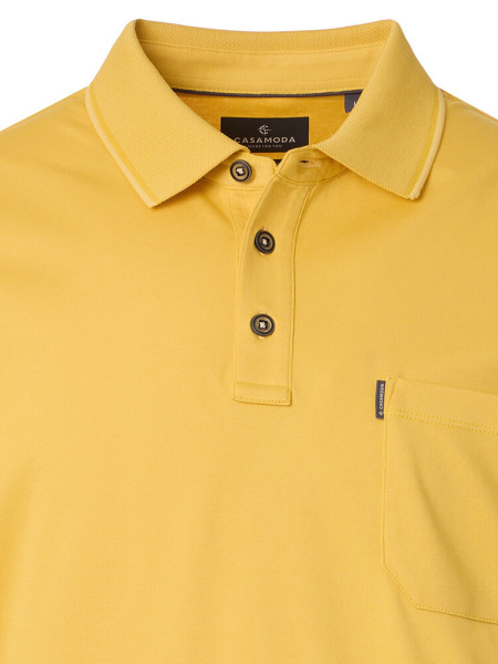 CASAMODA Poloshirt Gelb Piqué - Ansicht 1