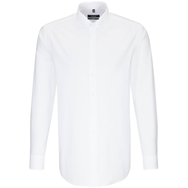 Seidensticker Hemd REGULAR FEIN OXFORD weiss mit Button Down Kragen in moderner Schnittform