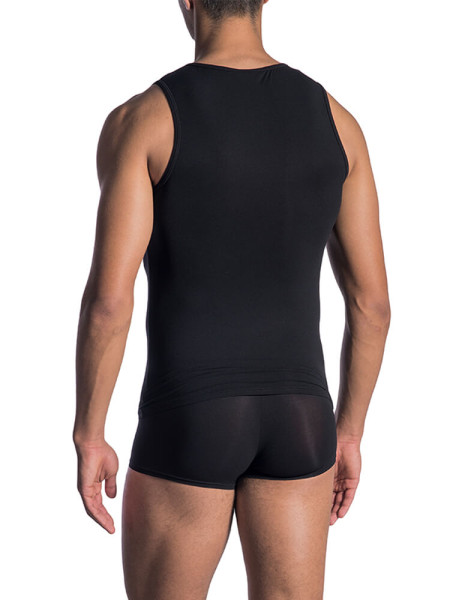 OLAF BENZ Regular Fit Schwarz Microfaser