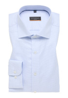 Eterna Hemd SLIM FIT STRUKTUR hellblau mit Classic Kent Kragen in schmaler Schnittform