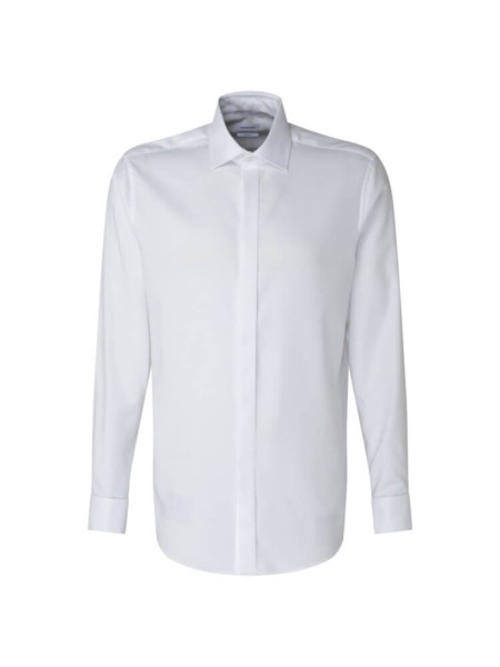 Seidensticker shirt MODERN TWILL white with Business Kent collar in modern cut