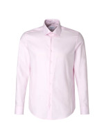 Seidensticker shirt SLIM TWILL pink with Business Kent collar in narrow cut