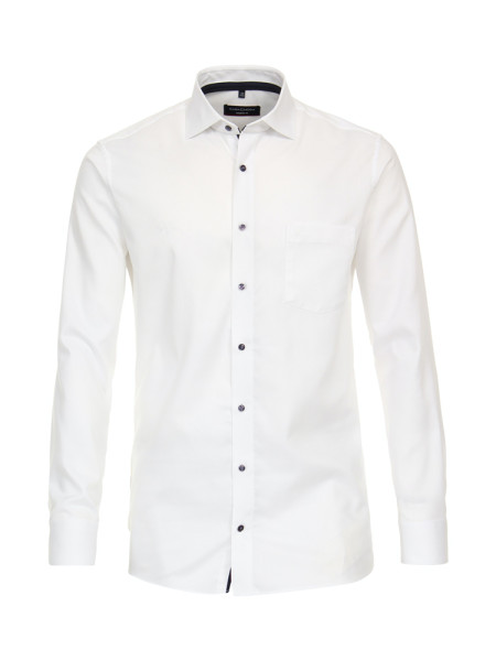 CASAMODA shirt MODERN FIT UNI POPELINE white with Kent collar in modern cut