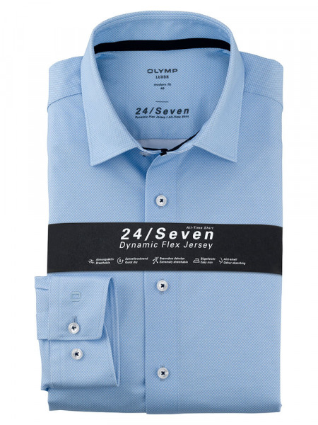 OLYMP Luxor 24/Seven modern fit jersey shirt