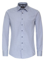 Redmond shirt MODERN FIT STRUCTURE light blue with Kent collar in modern cut