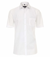 Chemise CASAMODA MODERN FIT UNI POPELINE blanc avec col Kent en coupe moderne