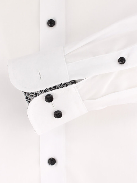 CASAMODA Comfort Fit Hemd Weiß Kent Popeline - Ansicht 2