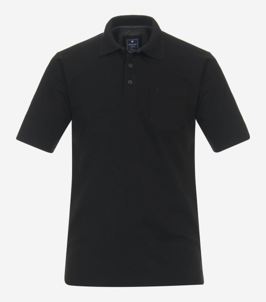 Redmond Poloshirt REGULAR FIT JERSEY grau mit Stehkragen Kragen in klassischer Schnittform