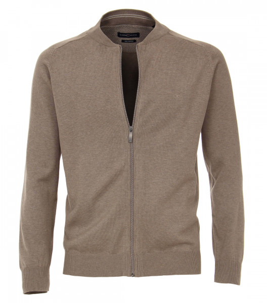 CASAMODA cardigan light brown in classic cut