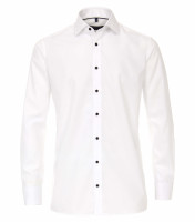 CASAMODA Hemd COMFORT FIT UNI POPELINE weiss mit Kent Kragen in klassischer Schnittform
