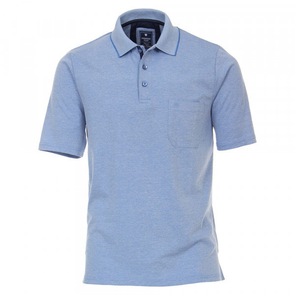 Redmond polo shirt medium blue in classic cut