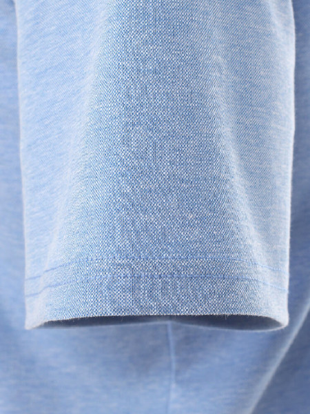 REDMOND Poloshirt Mittelblau Piqué - Ansicht 2