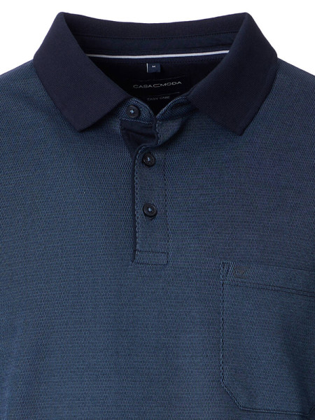 CASAMODA Poloshirt Dunkelblau Piqué - Ansicht 1