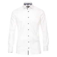 CASAMODA shirt MODERN FIT STRUCTURE white with Kent collar in modern cut