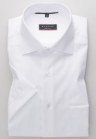 Chemise Eterna MODERN FIT TWILL blanc avec col Classic Kent en coupe moderne