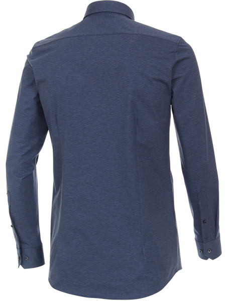 VENTI Slim Fit Hemd Mittelblau Kent Jersey