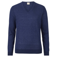 OLYMP trui donkerblauw in smalle snit