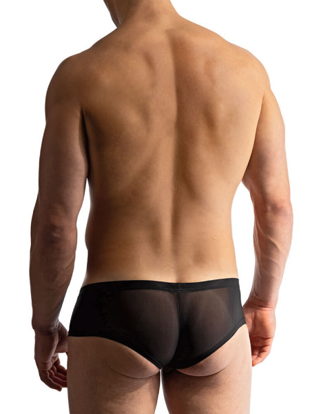 MANSTORE Regular Fit Schwarz Microfaser
