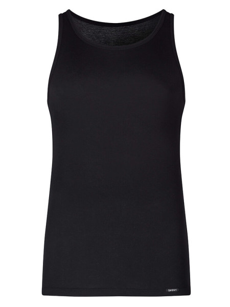 SKINY Regular Fit Schwarz Feinripp - Ansicht 1